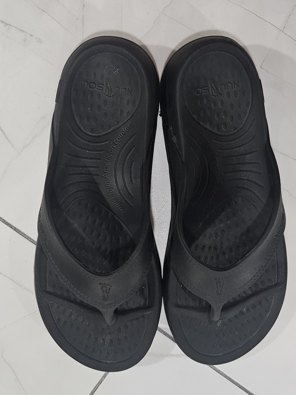 Unbranded Black Women’s Comfort Sandals - Cushioned Thongs